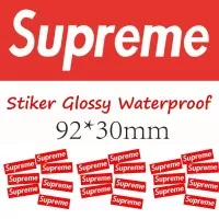 Sticker Supreme / Stiker Supreme Red Box Logo Waterproof 92x30 mm