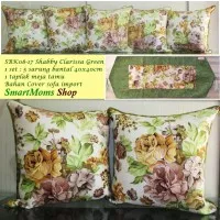 Sarung bantal sofa shabby chic minimalis modern SABINA GREEN 