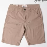 Celana Chino Pendek Cowok Jumbo Big Size / Ukuran Besar Pria BSP01