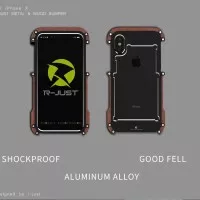 R-JUST Iron Man Bumper Case iPhone XS | XS MAX - Iron Wood Design
