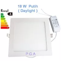 Lampu Led Panel Kotak 18W Putih Daylight / Downlight Tipis Kotak 18W