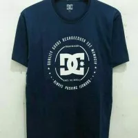 Kaos Tshirt DC Premium Grade Original Navy Putih Baju Kado Hadiah Pria