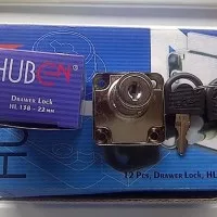 Kunci Laci Huben 138-22 / Kunci Lemari Huben / Drawer Lock HL 138-22mm