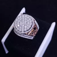 cincin emas putih full berlian eropa cewe