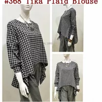 #368 Tika Plaid Blouse RESEL 2@49RB
