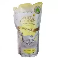 White Garden Whitening Shower Cream Pure Goat Milk Pearl Apple Stem