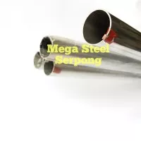 Pipa Stainless Steel Bulat 1 1/2 Inch / 3.5 cm, tebal 0.8 mm