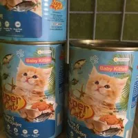 Super Cat Baby Kitten Tuna Chicken 400gram Makanan Anak Kucing Basah