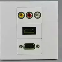 Stop kontak faceplate hdmi VGA USB panel outlet socket