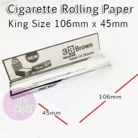 King Size Cigarette Rolling Paper 33 Tabac Silver Kertas Rokok Papir