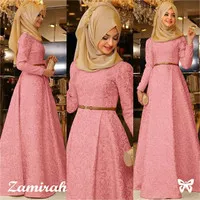 Hijab Maxi Zamirah 3in1 Peach