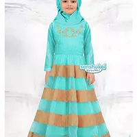 Gamis Anak import Pastel 8 - 13 tahun