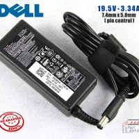 Adaptor Charger Cas Laptop Dell 19.5v 3.34a PIN CENTRAL ORIGINAL 
