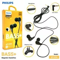 HEADSET HANDSFREE PHILIPS AT-036 MAGNETIC BASS+ IN-EAR Stereo earphone