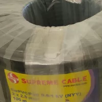 Kabel Listrik Meteran NYY 2x2.5 mm Supreme / Kabel Listrik Potongan