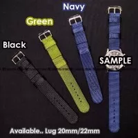 Aftermarket Strap SEIKO Band 22mm 20mm Jam Tangan Kanvas KW Swiss Army