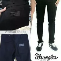 Celana Jeans Wrangler Hitam Pekat Skinny Slimfit Celana Panjang Pria