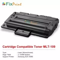 Toner Cartridge Samsung MLT 109 MLT-109 D109, Printer SCX-4300 SCX4300