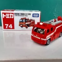 Tomica No 74 Rescue Truk Miniatur Mobil Pemadam Kebakaran Truck