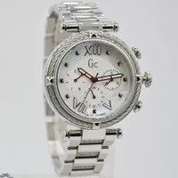 Jam Tangan Wanita Gc Y16001L1 Silver Rantai Original Murah