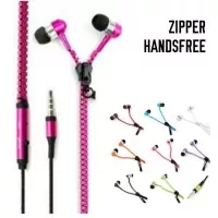 Headset Handsfree Earphone ZIPPER T-04 Stereo Earphone universal