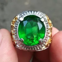 CINCIN BATU ZAMRUD KALIMANTAN || GREEN TEKTITE BORNEO HQ