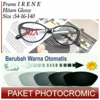 Frame Kacamata Trendy & New Free Lensa Photocromic / Berubah Warna