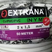 Kabel Extrana NYM 2x1.5 LMK Original SNI - Meteran