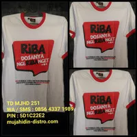Kaos Anti Riba- Kaos Muslim- Distro Mujahidin- T shirt Anti Riba 251