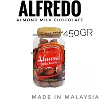 Cokelat Alfredo Almond MIlk Chocolate Jar 450gr