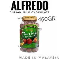 Cokelat Alfredo Durian Milk Chocolate Jar 450gr