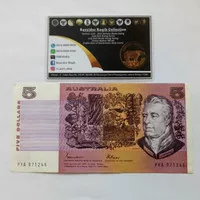 Uang Kuno 5 Dollar AUD Australia Tahun 1985 Grade XF