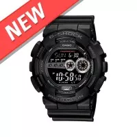 Jam Tangan Casio G-Shock GD-100-1B / GShock GD100 Full Black Ori BM