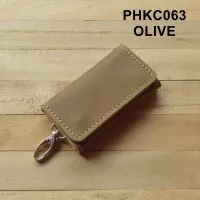 dompet stnk mobil motor kulit lipat tiga - warna hijau olive PHKC063