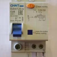 ELCB + MCB Chint DZ47LE-32 1P + N 6kA Anti Kontak 10A 16A 20A 25A 32A