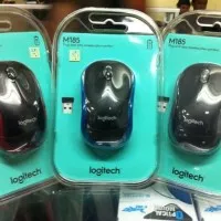 MOUSE WIRELESS LOGITECH M185 ORIGINAL ABU2 BIRU MERAH