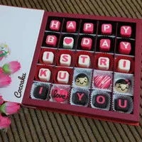 Coklat Valentine / Cokelat Ulangtahun (hardcase 25 sekat)