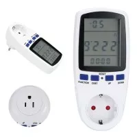 Watt meter wat meter digital LCD 220V daya volt listrik amper meter