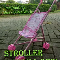 Mainan Stroller Boneka Bayi / Dorongan Boneka Bayi / Rangka Besi