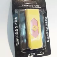 Electronic USB 2.0 Cigarette Lighter / Korek Api Elektrik Kuning-Pink