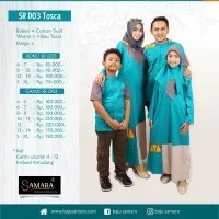 Couple baju muslim sarimbit keluarga SRGD03 Dewasa Biru Silmi Fashion