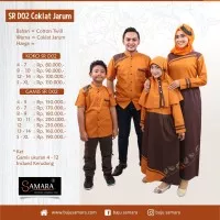 Couple baju muslim sarimbit keluarga G.D02 Dewasa Coklat Silmi Fashion