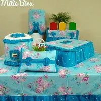 Kitchenset sarung galon motif mille biru