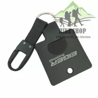 Gantungan Kunci Eiger 910003178 001 Black Aston Keychain