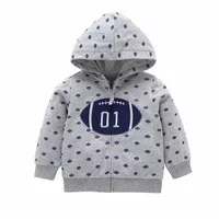 Baju bayi jaket motif baseball for baby boy n girl