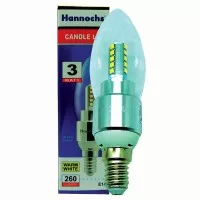 Lampu Bohlam Bola LED Candle Lilin E14 Hannochs 3W