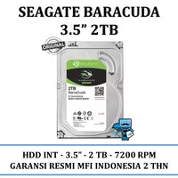 Harddisk / HDD Internal SATA Seagate 3.5 Inch 2TB Barracuda