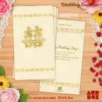 Angpao Wedding Custom Nama Double Happiness Gold Suangsi Emas WE014