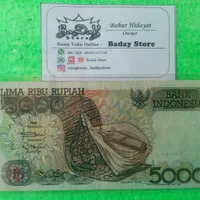 Uang Kertas Lama Kuno 5000 Rupiah Tahun 1992 (VF)