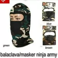 Penutup Wajah Balaclava / Masker Motor Ninja Motif Army (loreng)